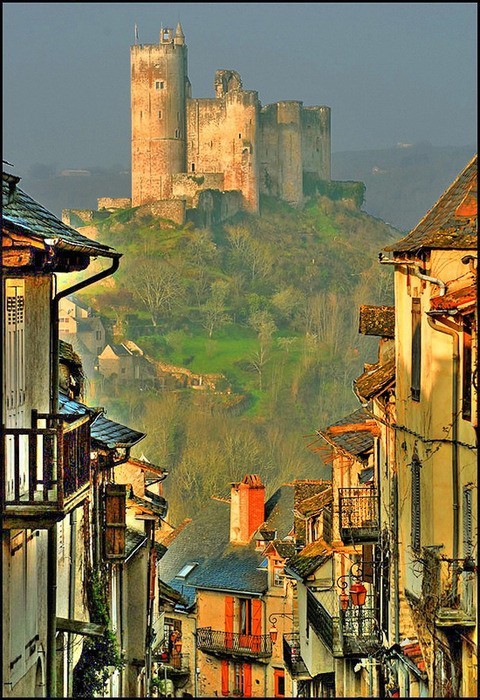 Castle on the Hill, Najac, France