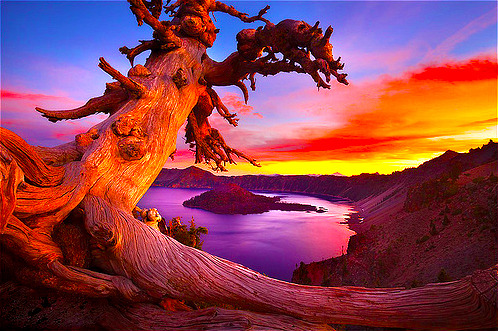 Sunset, Crater Lake, Oregon