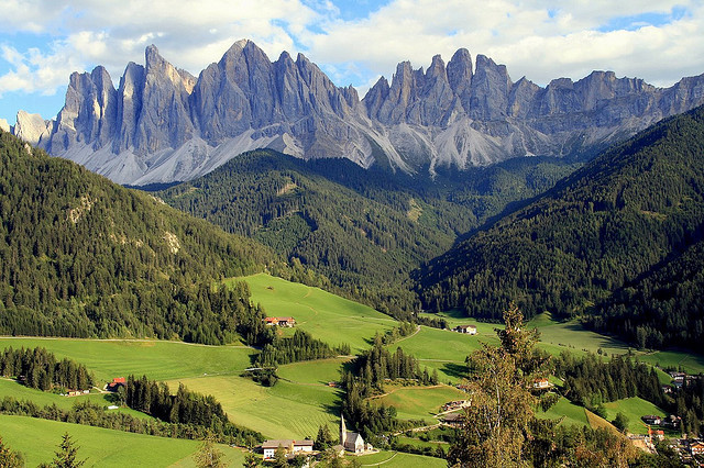 by gigi 62 on Flickr.Santa Maddalena e Odle in Val di Funes - Dolomites, Italy.