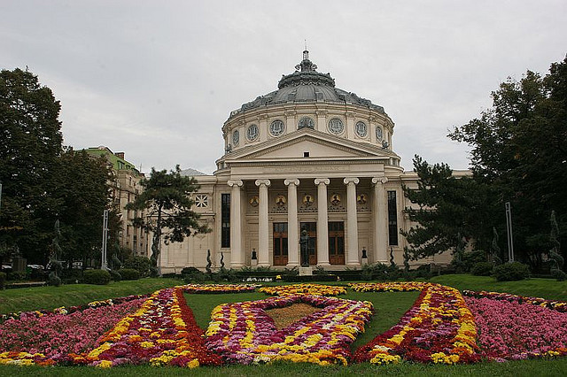 dryasadingo:“ Romanian Athenaeum on Flickr.”Romanian Atheneum in Bucharest.
