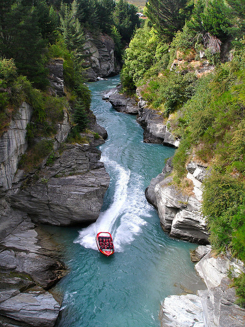 by Alex E. Proimos on Flickr.Jet Boating the Shotover River Canyons, Queenstown, New Zealand.