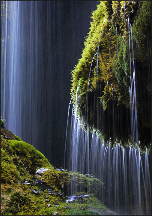Schleierfall waterfall in Wilder Kaiser range, Austria