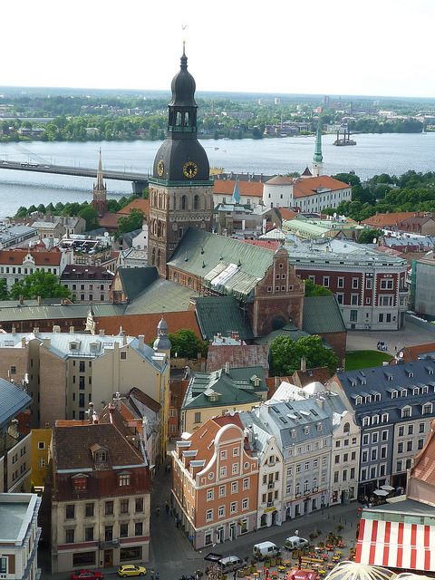 A birdview of Riga, Latvia