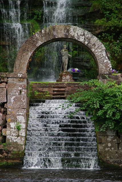 Waterfall Arch, Corby Castle, Lake District, England