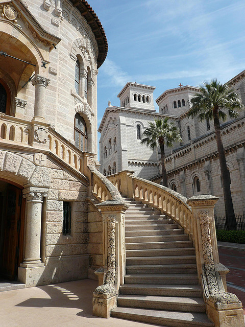 Staircase on the streets of Monte Carlo, Monaco