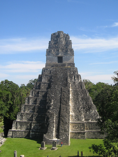 Grand Jaguar Pyramid at Tikal mayan ruins, Guatemala