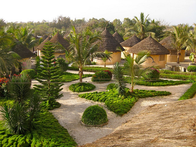 Chez Salim huts near Lac Rose, Senegal