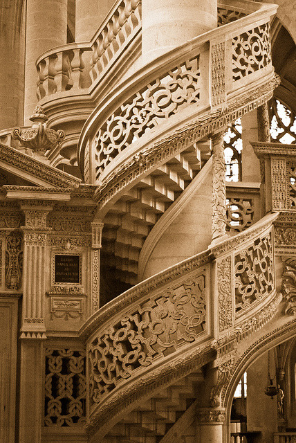 Spiral Staircase, Saint Etienne-du-Mont, Paris, France