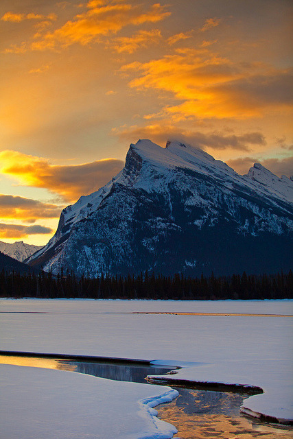 Mount Rundle in Banff National Park, Canada