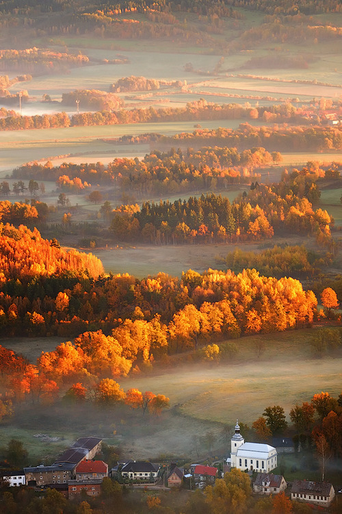 Autumn, Mountain Village, Poland