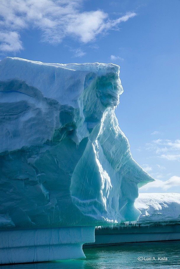 A face in the ice, Penola Strait, Antarctica