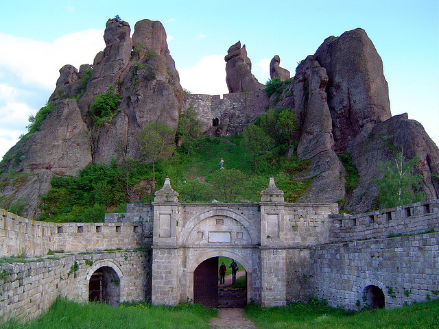 The entrance to Belogradchik Fortress, Bulgaria