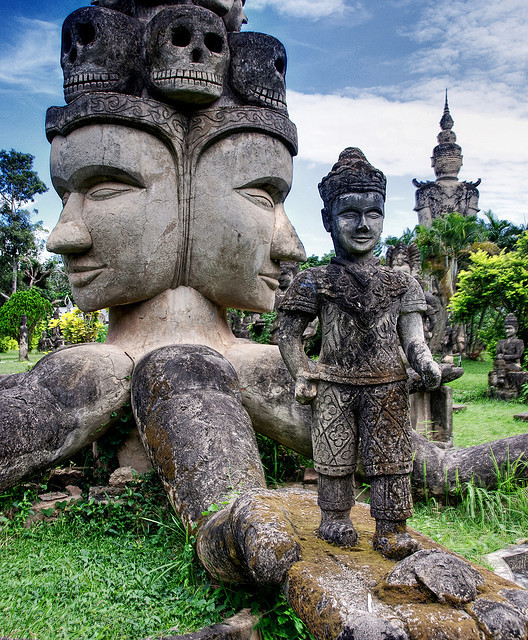 The Buddha Park in Vientiane, Laos