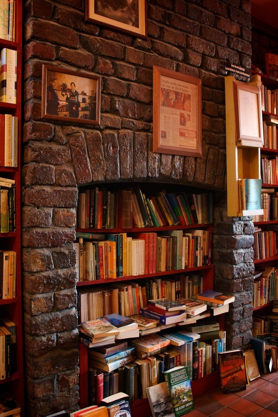 Bookstore Fireplace, Liverpool, England