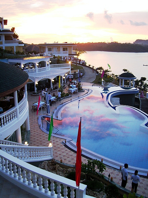 Infinity pool at Monaco Suites in Boracay Island, Philippines
