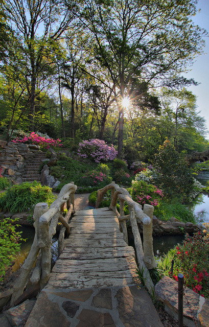 Footbridge at the Old Mill in North Little Rock, Arkansas, USA