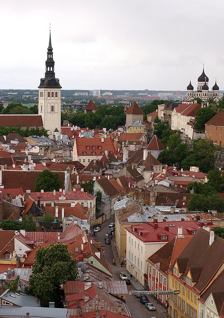 View from St. Olav’s Church, Tallinn / Estonia