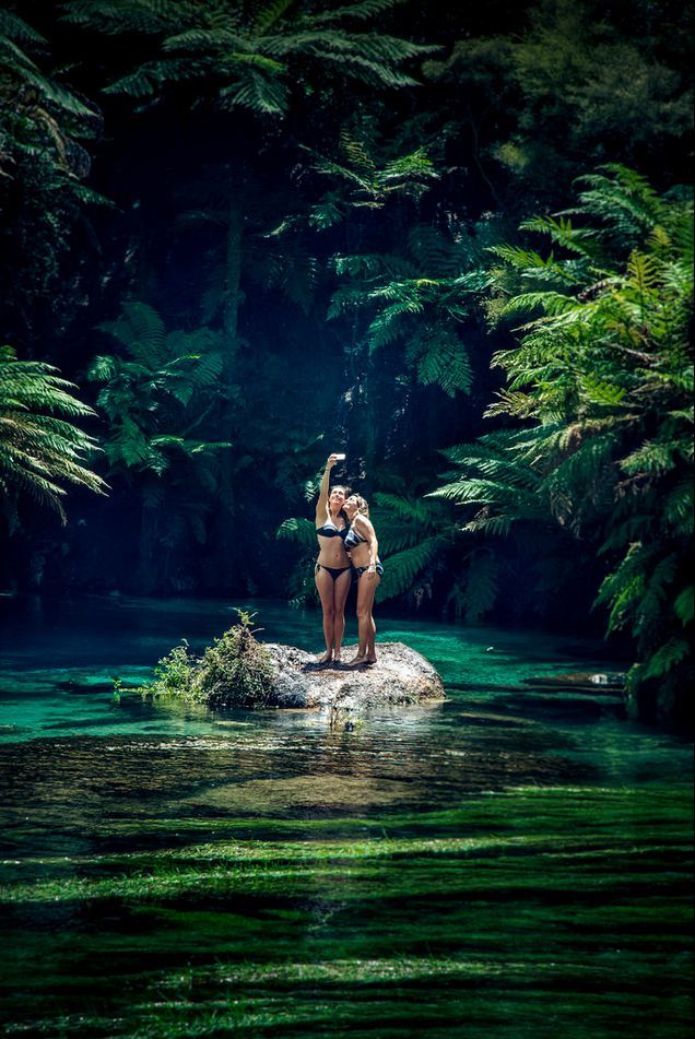 “Selfie in the dreaming world, Te Waihou River / New Zealand .”